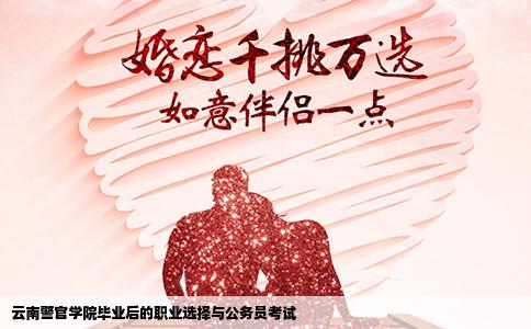 云南警官學院畢業(yè)后的職業(yè)選擇與公務(wù)員考試